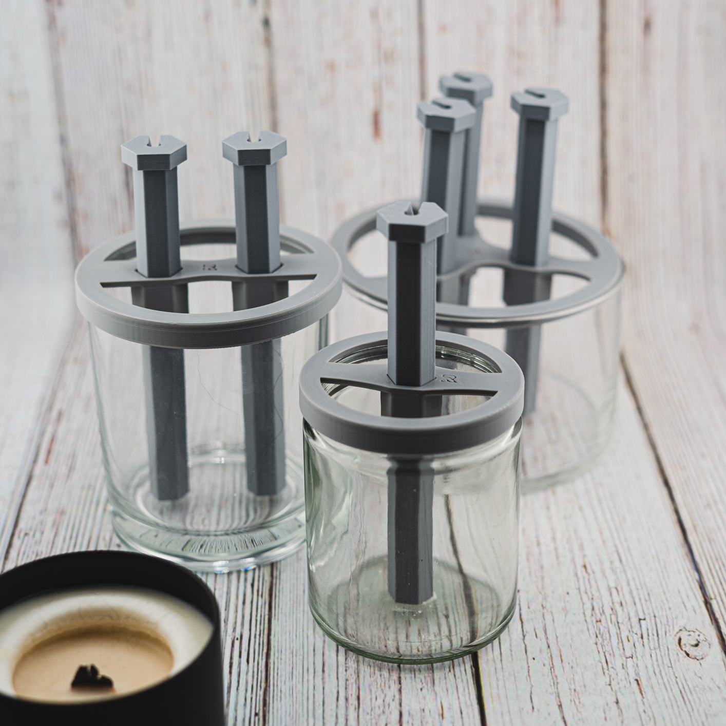 Custom-sized Precision DUAL Wick Centering Tool for Candle Vessels: Ensure  Perfectly Positioned Wicks Every Time 