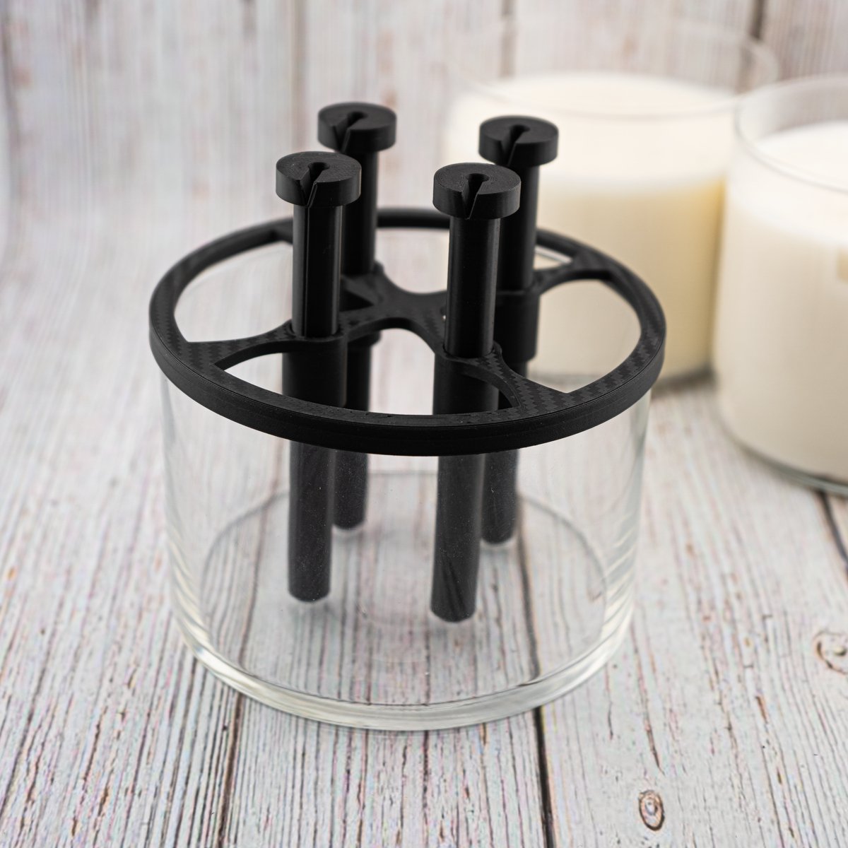 4-1/2 Round, 4-wick Candle Wick Centering Template Candle Making